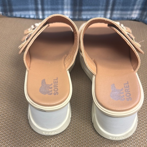 Sorel Tan Double-Strap Sandals with Cushioned Footbed - Picture 3 of 5